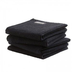 DDDDD Vaatdoek basic neutral black (per 4 stuks)