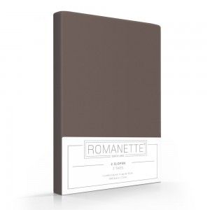 Romanette kussenslopen Taupe (2 stuks) 