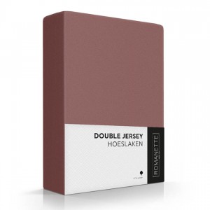 Hoeslaken Romanette Double Jersey Taupe