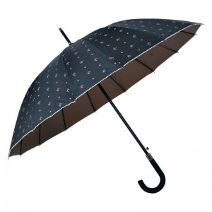Paraplu Zwart met strikjes Ø 98 cm
