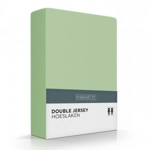 Hoeslaken Romanette Double Jersey Dusty Green