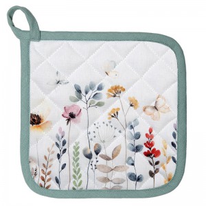 Pannenlap Clayre & Eef wit 20x20cm