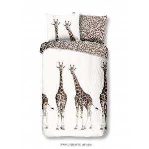 Dekbedovertrek Goodmorning Giraffe Off-white