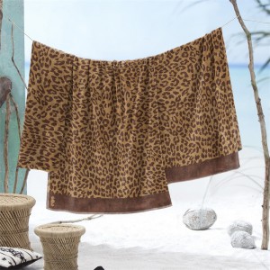 Strandlaken Seahorse Jaguar Brown 100x180cm