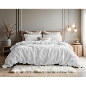 Dekbedovertrek Teddy Katoen Sleeptime Wit