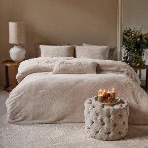 Dekbedovertrek Riviera Maison Tendre fake fur Zand
