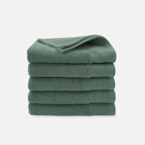Walra handdoeken 50x100 - 6-delig - Badhanddoeken 550 g/m² - 100% Katoen - Handdoekenset Legergroen